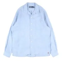 90s Polo Ralph Lauren Shirt linen silk M