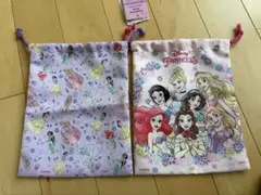 ディズニープリンセス　巾着2枚セット