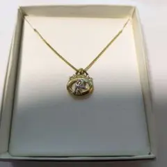 NINA RICCI ロゴペンダントネックレス