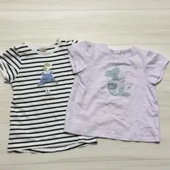 美品！夏服　プティマインTシャツ110㎝2枚セット　保育園着