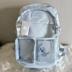 新品】Disneyストア購入スティッチ リュックサック パスケース付 22L 