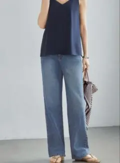 ★スタイルデリ　ブリーチセミワイドストレートデニムのサムネイル