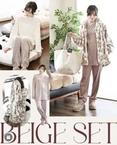 mumu&co ムム　しまむらコラボ　4点セット　ルームウェア　パジャマ　福袋