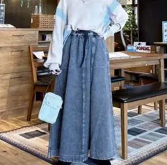 niko and... ニコアンド スカート フレアスカート デニムスカート