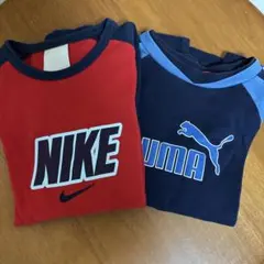 プーマナイキ130cm長袖Tシャツ2枚セット