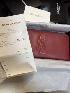 サンローラン 長財布 赤 YSL 箱レシート付のサムネイル