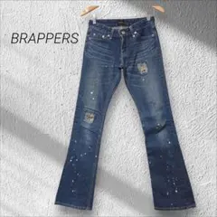 ブラッパーズ　デニム　ジーンズ　ダメージ加工　ペイント　日本製