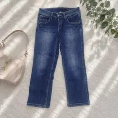 T【スウィートキャメル】デニムパンツ ジーンズ W61 青 レディースのサムネイル