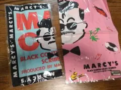 MARCY'S BLACK CONTEMPORARY SCRIBBLES タオル