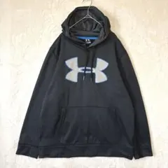 アンダーアーマー／パーカー プルオーバー L 長袖 フード付き 裏起毛 グレー
