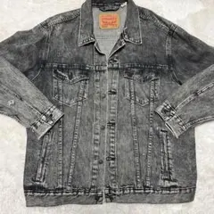Levi's デニムジャケット ブラック ケミカルウォッシュ XLのサムネイル