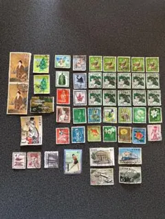 日本の使用済切手 約49枚セット