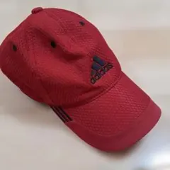 adidas 赤 メッシュキャップ