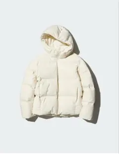 UNIQLO ダウンジャケット オフホワイト シームレスダウンパーカー