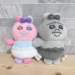 おぱんちゅうさぎ ぬいぐるみキーホルダー パターン モノクロ しまむらコラボ★のサムネイル