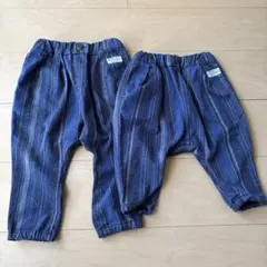 エフオーキッズ　サルエルパンツ　80 95 おそろい