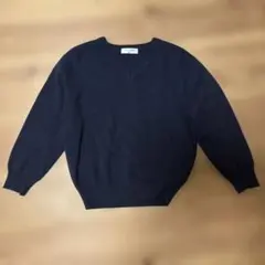 ネイビー Vネック セーター 120