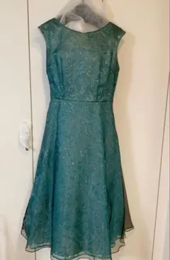 Tadashi Shoji グリーン レース ノースリーブ ワンピース ドレス