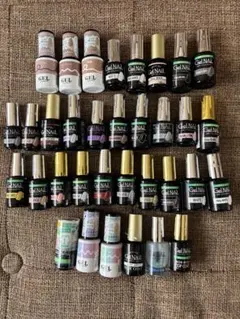 Gel Nail 多色ジェルネイルセット 34本