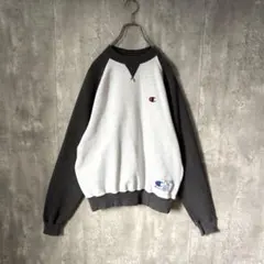 【激レア！】チャンピオン 前V アメカジ スウェット ラグラン ゆるだぼ
