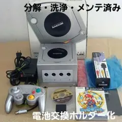 【電池交換済】ゲームキューブ本体セット(シルバー)　箱付き