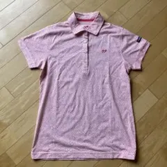 マスターバニーエディションモックロディ 小花柄プリント 半袖ポロシャツ レディス