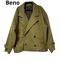Beno ウーリーテック ビッグシルエット ショート トレンチ ブルゾン 軽量