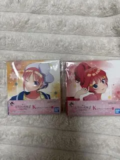 五等分の花嫁 一番くじ K賞 キャンバスボード 一花/二乃のサムネイル