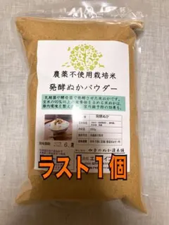 農薬不使用栽培米 発酵ぬかパウダー 500g 食べれる米ぬか 食用 国産 食べるのサムネイル