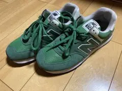 New Balance 574 メンズスニーカー 26.5cm グリーン 良好のサムネイル