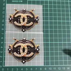 CCロゴ アイロンプリントシート 2個セット