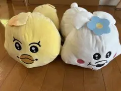 んぽちゃむ　きみまろ　いっしょにねんねBIGぬいぐるみ 2種セットのサムネイル