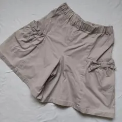 COMME CA ISM ベージュ リボン付き ハーフパンツ 150cm