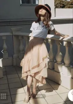 eimyistoireラッフルプリーツシアースカート【訳あり】