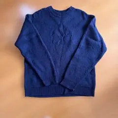 チャオパニックティピー　ネイビー クルーネック ニット セーター