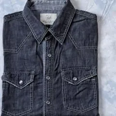 UNITED　ARROWS　デニムシャツ　ブラック　L　最終お値下げ