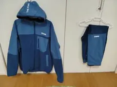 TFW49 メンズ ゴルフ ウェア 上下セットアップ ブルー＆水色 冬用