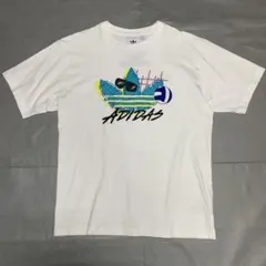 adidas バレーボールTシャツ 背面刺繍 トレフォイル