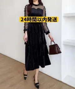 大値下げ中！！！cocomomo ドレス　オケージョンドレス　黒　Sサイズ