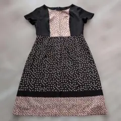 LAURA ASHLEY 半袖ひざ丈ワンピース 11号