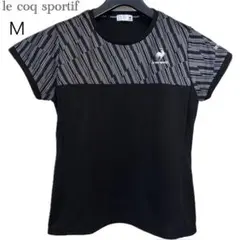 ルコック テニスウェア レディース M 半袖 Tシャツ 黒 QTWTJA07のサムネイル
