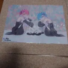 匿名配送 リゼロ ラム＆レム A3クリアポスター 第3期早期予約特典