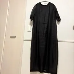 【美品】VERITE ワンピース 漆黒 シアー 透け感