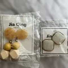 ピアス　2個セット　LA VORAGINE 韓国　jia Qingのサムネイル