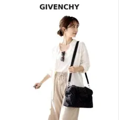 GIVENCHY ジバンシィ 4G ボストンバッグ ナイロン ブラックのサムネイル