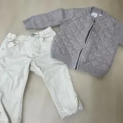 ZARA アウターとbreezeのデニムパンツセット　90