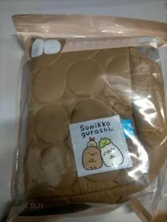 すみっコぐらし キルティングポーチ ベージュ