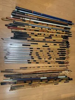 和竿 釣り竿 継竿 竹製 釣り具 「ジャンク品」セット売り - メルカリ