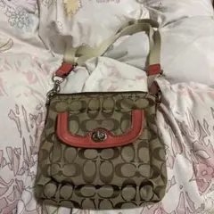 Coach ショルダーバッグ ベージュ/ピンク