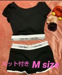 Calvin Klein パッド付き ショート丈セットアップ Mサイズ　ブラック